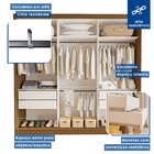 Guarda Roupa Casal Premium Itália 205,9cm 3 Portas 4 Gavetas