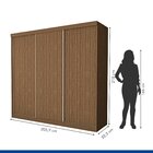 Guarda Roupa Casal Premium Itália 205,9cm 3 Portas 4 Gavetas