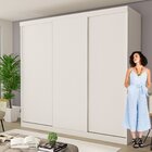 Guarda Roupa Casal Premium Itália 205,9cm 3 Portas 4 Gavetas