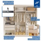 Guarda Roupa Casal Premium Itália 205,9cm 3 Portas 4 Gavetas