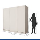 Guarda Roupa Casal Premium Itália 205,9cm 3 Portas 4 Gavetas