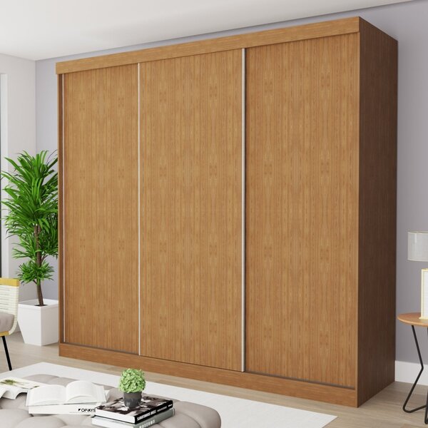Guarda Roupa Casal Premium Itália 205,9cm 3 Portas 4 Gavetas