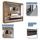 Guarda Roupa Casal Premium Ivy 205,9cm Com Espelho 3 Portas 4