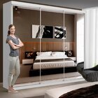 Guarda Roupa Casal Premium Ivy 205,9cm Com Espelho 3 Portas 4