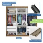 Guarda Roupa Casal Premium Lily 205,9cm 3 Portas 4 Gavetas Es