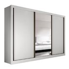 Guarda Roupa Casal Premium Liv 242cm Com Espelho 3 Portas 6 G
