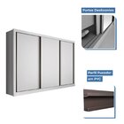 Guarda Roupa Casal Premium Liv 3 Portas 6 Gavetas Espresso Mó