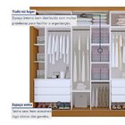 Guarda Roupa Casal Premium Lux 242cm Com Espelho 3 Portas 6 G