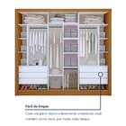 Guarda Roupa Casal Premium Lux 242cm Com Espelho 3 Portas 6 G