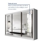 Guarda Roupa Casal Premium Lux 242cm Com Espelho 3 Portas 6 G