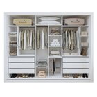 Guarda Roupa Casal Premium Nápoli 242cm 3 Portas 6 Gavetas Es
