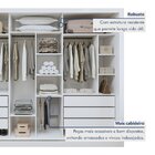 Guarda Roupa Casal Premium Nápoli 242cm 3 Portas 6 Gavetas Ye