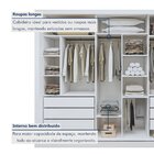Guarda Roupa Casal Premium Nápoli 242cm 3 Portas 6 Gavetas Ye