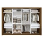 Guarda Roupa Casal Premium Nápoli 242cm 4 Portas 4 Gavetas Ye