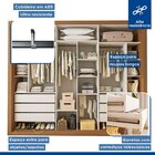Guarda-roupa Casal Premium Nápoli 242cm Com Espelho 2 Portas