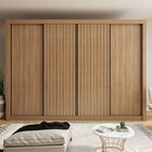 Guarda-roupa Casal Premium Nápoli 279,3cm 2 Portas Lisas 2 Po