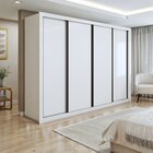 Guarda Roupa Casal Premium Nápoli 279,3cm 4 Portas 4 Gavetas