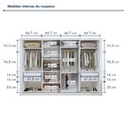 Guarda Roupa Casal Premium Nápoli 279,3cm 4 Portas 4 Gavetas