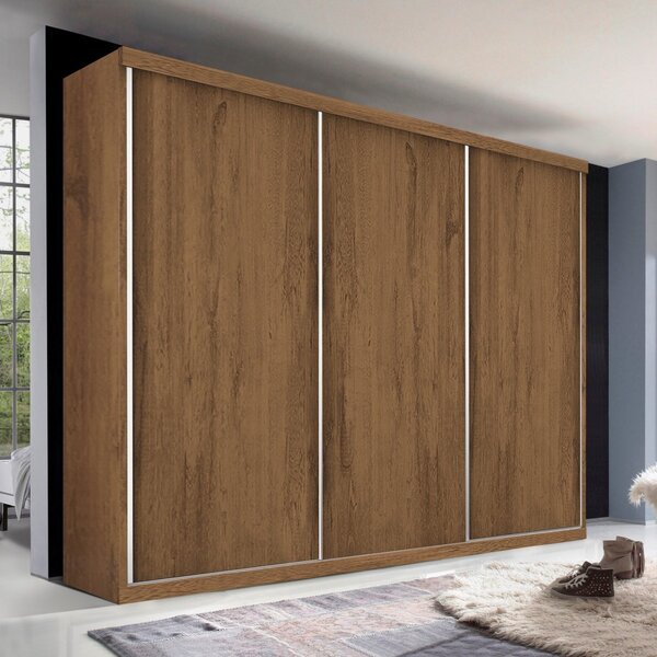 Guarda Roupa Casal Premium Pearl 205,9cm 3 Portas 4 Gavetas E