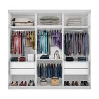 Guarda Roupa Casal Premium Pearl 205,9cm 3 Portas 4 Gavetas Y