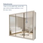 Guarda Roupa Casal Premium Ravena 242cm Com Espelho 3 Portas