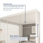 Guarda Roupa Casal Premium Rennes 205,9cm Com Espelho 3 Porta