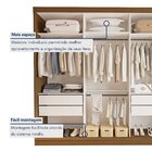 Guarda Roupa Casal Premium Rennes 205,9cm Com Espelho 3 Porta