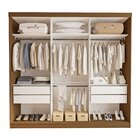 Guarda Roupa Casal Premium Rennes 205,9cm Com Espelho 3 Porta