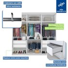 Guarda Roupa Casal Premium Sky 205,9cm Com Espelho 3 Portas 4