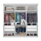 Guarda Roupa Casal Premium Sky 205,9cm Com Espelho 3 Portas 4