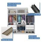 Guarda Roupa Casal Premium Sky 205,9cm Com Espelho 3 Portas 4