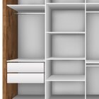 Guarda Roupa Casal Premium Zara 279,3cm Com Espelho 4 Portas