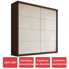 Guarda-roupa Casal Prime 2 Portas De Correr 4 Gavetas Nozes/c