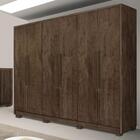 Guarda-roupa Casal Primore 6 Portas 6 Gavetas Wengue Naturale