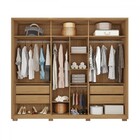 Guarda-roupa Casal Proximus 6 Portas 4 Gavetas Com Espelho Ri