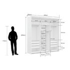 Guarda-roupa Casal Qualita 3 Portas Carvalho