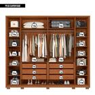 Guarda-roupa Casal Quintus 6 Portas 6 Gavetas Freijó/off Whit