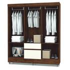 Guarda Roupa Casal Ravie 150cm 6 Portas Imbuia Champagne Tana