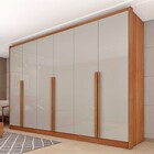 Guarda-roupa Casal Realeza 6 Portas 6 Gavetas Cinamomo/off Wh