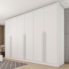 Guarda-roupa Casal Realeza 6 Portas 6 Gavetas Neve - Tcil Móv
