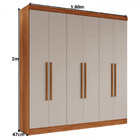 Guarda Roupa Casal Recife 6 Portas Salleto