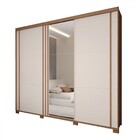Guarda-roupa Casal Redentor 3 Portas 6 Gavetas Com Espelho Na