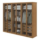 Guarda-roupa Casal Reflecta Com Led 6 Portas 100% Mdf Solaris