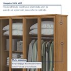 Guarda-roupa Casal Reflecta Com Led 6 Portas 100% Mdf Solaris