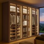 Guarda-roupa Casal Reflecta Com Led 6 Portas 100% Mdf Solaris