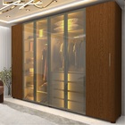 Guarda Roupa Casal Reflecta Led Innova Castanho - Gelius