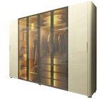 Guarda Roupa Casal Reflecta Led Innova Off White - Gelius