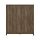 Guarda Roupa Casal Renata 6 Portas 3 Gavetas Ébano Bnn Decor