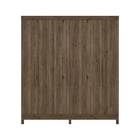 Guarda Roupa Casal Renata 6 Portas 3 Gavetas Ébano Tana Decor