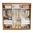 Guarda-roupa Casal Rennes 3 Portas De Correr Espelhado 4 Gave